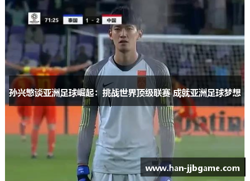 孙兴慜谈亚洲足球崛起:挑战世界顶级联赛 成就亚洲足球梦想 孙兴慜谈亚洲足球崛起:挑战世界顶级联赛 成就亚洲足球梦想
